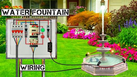 hardwire fountain into existign electrical box|how to wire outdoor water fountain.